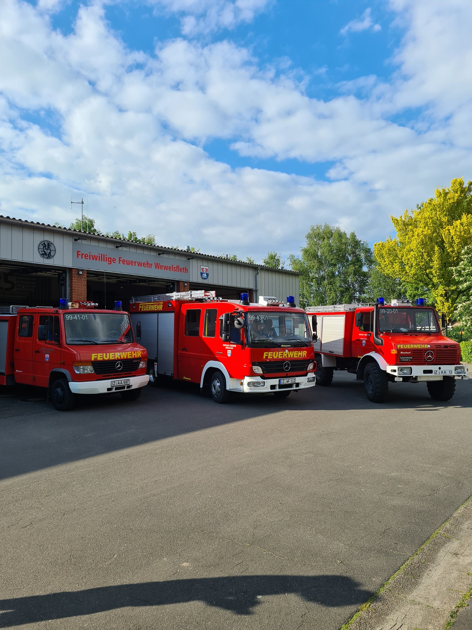 Gerätehaus der Freiwilligen Feuerwehr Wewelsfleth – Innenansicht